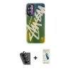 MARSİLYAN™- Galaxy A24 4G Kılıf Siluet Çizgi Koleksiyonu - Şeffaf Pasifik Cam Ekran Koruyucu + Valdez Metal Kamera Lens - SH