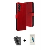 MARSİLYAN™- Galaxy A24 4G Kılıf Siluet Işık Serisi - Şeffaf Pasifik Cam Ekran Koruyucu + Valdez Metal Kamera Lens - SH