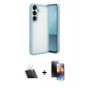MARSİLYAN™- Galaxy A24 4G Kılıf Vadi Minimal - Siyah 3D Antistatik Mat Seramik Nano Ekran Koruyucu + Kamera Lens Koruma Cam - SF
