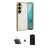MARSİLYAN™- Galaxy A24 4G Kılıf Vadi Minimal - Siyah 6D Antistatik Mat Seramik Hayalet Nano Ekran Koruyucu + Kamera Lens Koruma Cam - SF