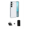 MARSİLYAN™- Galaxy A24 4G Kılıf Vadi Minimal - Siyah 6D Antistatik Mat Seramik Hayalet Nano Ekran Koruyucu + Kamera Lens Koruma Cam - SF