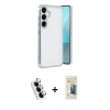 MARSİLYAN™- Galaxy A24 4G Kılıf Vadi Minimal - Siyah 6D Mat Seramik Hayalet Nano Ekran Koruyucu + Valdez Metal Kamera Lens - GS