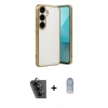 MARSİLYAN™- Galaxy A24 4G Kılıf Vadi Minimal - Siyah Joko Magic 5D Cam + Valdez Metal Kamera Lens - SH
