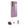 MARSİLYAN™- Galaxy A24 4G Kılıf Yankı Serisi - Siyah Joko Magic 5D Cam + Kamera Lens Koruma Cam - SF
