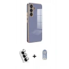 MARSİLYAN™- Galaxy A24 4G Kılıf Yankı Serisi - Siyah Joko Magic 5D Cam + Valdez Metal Kamera Lens - GS