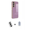 MARSİLYAN™- Galaxy A24 4G Kılıf Yankı Serisi - Siyah Joko Magic 5D Cam + Valdez Metal Kamera Lens - GS