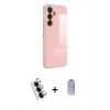 MARSİLYAN™- Galaxy A24 4G Kılıf Yankı Serisi - Siyah Joko Magic 5D Cam + Valdez Metal Kamera Lens - GS