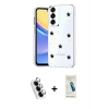 MARSİLYAN™- Galaxy A24 4G Kılıf Yörünge Form - Şeffaf Pasifik Cam Ekran Koruyucu + Valdez Metal Kamera Lens - GS