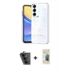 MARSİLYAN™- Galaxy A24 4G Kılıf Yörünge Form - Siyah 6D Mat Seramik Hayalet Nano Ekran Koruyucu + Valdez Metal Kamera Lens - SH