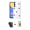 MARSİLYAN™- Galaxy A24 4G Kılıf Yörünge Form - Siyah 6D Mat Seramik Hayalet Nano Ekran Koruyucu + Valdez Metal Kamera Lens - SH