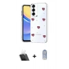 MARSİLYAN™- Galaxy A24 4G Kılıf Yörünge Form - Siyah Joko Magic 5D Cam + Kamera Lens Koruma Cam - SF
