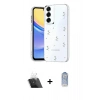 MARSİLYAN™- Galaxy A24 4G Kılıf Yörünge Form - Siyah Joko Magic 5D Cam + Kamera Lens Koruma Cam - SF