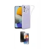 MARSİLYAN™- Galaxy A24 4G Kılıf Zirve Doku - Siyah 3D Antistatik Mat Seramik Nano Ekran Koruyucu