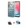 MARSİLYAN™- Galaxy A24 4G Kılıf Zirve Modern Prime - Siyah 3D Antistatik Cam Ekran Koruyucu + Kamera Lens Koruma Cam - SF