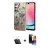 MARSİLYAN™- Galaxy A24 4G Kılıf Zirve Modern Prime - Siyah 3D Antistatik Mat Seramik Nano Ekran Koruyucu + Kamera Lens Koruma Cam - SF