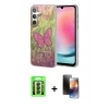 MARSİLYAN™- Galaxy A24 4G Kılıf Zirve Modern Prime - Siyah 3D Antistatik Mat Seramik Nano Ekran Koruyucu + Raze Metal Kamera Lens - SH