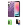 MARSİLYAN™- Galaxy A24 4G Kılıf Zirve Modern Prime - Siyah 3D Antistatik Mat Seramik Nano Ekran Koruyucu + Raze Metal Kamera Lens - SH