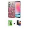 MARSİLYAN™- Galaxy A24 4G Kılıf Zirve Modern Prime - Siyah 3D Antistatik Mat Seramik Nano Ekran Koruyucu + Raze Metal Kamera Lens - SH