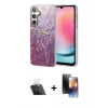 MARSİLYAN™- Galaxy A24 4G Kılıf Zirve Modern Prime - Siyah 3D Antistatik Mat Seramik Nano Ekran Koruyucu + Kamera Lens Koruma Cam - SF