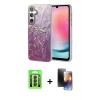 MARSİLYAN™- Galaxy A24 4G Kılıf Zirve Modern Prime - Siyah 3D Antistatik Mat Seramik Nano Ekran Koruyucu + Raze Metal Kamera Lens - SH