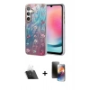 MARSİLYAN™- Galaxy A24 4G Kılıf Zirve Modern Prime - Siyah 3D Antistatik Mat Seramik Nano Ekran Koruyucu + Kamera Lens Koruma Cam - SF