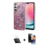 MARSİLYAN™- Galaxy A24 4G Kılıf Zirve Modern Prime - Siyah 3D Antistatik Mat Seramik Nano Ekran Koruyucu + Kamera Lens Koruma Cam - SF