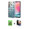 MARSİLYAN™- Galaxy A24 4G Kılıf Zirve Modern Prime - Siyah 3D Antistatik Mat Seramik Nano Ekran Koruyucu + Raze Metal Kamera Lens - SH