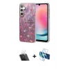 MARSİLYAN™- Galaxy A24 4G Kılıf Zirve Modern Prime - Siyah 3D Antistatik Seramik Nano Ekran Koruyucu + Kamera Lens Koruma Cam - SF