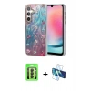 MARSİLYAN™- Galaxy A24 4G Kılıf Zirve Modern Prime - Siyah 3D Antistatik Seramik Nano Ekran Koruyucu + Raze Metal Kamera Lens - SH