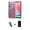 MARSİLYAN™- Galaxy A24 4G Kılıf Zirve Modern Prime - Siyah 6D Antistatik Mat Seramik Hayalet Nano Ekran Koruyucu + Valdez Metal Kamera Lens - GS