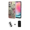 MARSİLYAN™- Galaxy A24 4G Kılıf Zirve Modern Prime - Siyah 6D Antistatik Mat Seramik Hayalet Nano Ekran Koruyucu + Valdez Metal Kamera Lens - GS