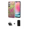 MARSİLYAN™- Galaxy A24 4G Kılıf Zirve Modern Prime - Siyah 6D Antistatik Mat Seramik Hayalet Nano Ekran Koruyucu + Kamera Lens Koruma Cam - SF