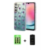 MARSİLYAN™- Galaxy A24 4G Kılıf Zirve Modern Prime - Siyah 6D Antistatik Mat Seramik Hayalet Nano Ekran Koruyucu + Raze Metal Kamera Lens - SH