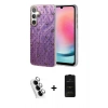 MARSİLYAN™- Galaxy A24 4G Kılıf Zirve Modern Prime - Siyah 6D Antistatik Mat Seramik Hayalet Nano Ekran Koruyucu + Valdez Metal Kamera Lens - GS