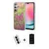 MARSİLYAN™- Galaxy A24 4G Kılıf Zirve Modern Prime - Siyah 6D Antistatik Mat Seramik Hayalet Nano Ekran Koruyucu + Valdez Metal Kamera Lens - GS