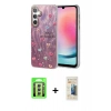 MARSİLYAN™- Galaxy A24 4G Kılıf Zirve Modern Prime - Siyah 6D Mat Seramik Hayalet Nano Ekran Koruyucu + Raze Metal Kamera Lens - GS
