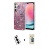 MARSİLYAN™- Galaxy A24 4G Kılıf Zirve Modern Prime - Siyah 6D Mat Seramik Hayalet Nano Ekran Koruyucu + Valdez Metal Kamera Lens - GS