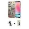 MARSİLYAN™- Galaxy A24 4G Kılıf Zirve Modern Prime - Siyah 6D Mat Seramik Hayalet Nano Ekran Koruyucu + Valdez Metal Kamera Lens - GS