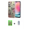 MARSİLYAN™- Galaxy A24 4G Kılıf Zirve Modern Prime - Siyah Joko Magic 5D Cam + Raze Metal Kamera Lens - GS
