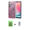MARSİLYAN™- Galaxy A24 4G Kılıf Zirve Modern Prime - Siyah Joko Magic 5D Cam + Raze Metal Kamera Lens - SH