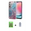 MARSİLYAN™- Galaxy A24 4G Kılıf Zirve Modern Prime - Siyah Joko Magic 5D Cam + Raze Metal Kamera Lens - SH