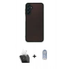 MARSİLYAN™- Galaxy A25 5G Kılıf Ahenk Çizgi Serisi - Siyah Joko Magic 5D Cam + Kamera Lens Koruma Cam - SF