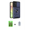 MARSİLYAN™- Galaxy A25 5G Kılıf Ahenk Klasik - Siyah Joko Magic 5D Cam + Raze Metal Kamera Lens - GS