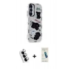 MARSİLYAN™- Galaxy A25 5G Kılıf Ahenk Modern Serisi - Şeffaf Pasifik Cam Ekran Koruyucu + Valdez Metal Kamera Lens - GS