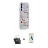 MARSİLYAN™- Galaxy A25 5G Kılıf Ahenk Modern Serisi - Şeffaf Pasifik Cam Ekran Koruyucu + Kamera Lens Koruma Cam - SF