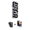 MARSİLYAN™- Galaxy A25 5G Kılıf Ahenk Modern Serisi - Siyah 3D Antistatik Mat Seramik Nano Ekran Koruyucu + Valdez Metal Kamera Lens - SH