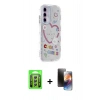 MARSİLYAN™- Galaxy A25 5G Kılıf Ahenk Modern Serisi - Siyah 3D Antistatik Mat Seramik Nano Ekran Koruyucu + Raze Metal Kamera Lens - GS
