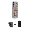 MARSİLYAN™- Galaxy A25 5G Kılıf Ahenk Modern Serisi - Siyah 6D Antistatik Mat Seramik Hayalet Nano Ekran Koruyucu + Valdez Metal Kamera Lens - SH