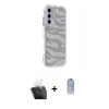 MARSİLYAN™- Galaxy A25 5G Kılıf Ahenk Modern Serisi - Siyah Joko Magic 5D Cam + Şeffaf Kamera Lens Koruma Cam