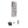 MARSİLYAN™- Galaxy A25 5G Kılıf Ahenk Modern Serisi - Siyah Joko Magic 5D Cam + Şeffaf Kamera Lens Koruma Cam